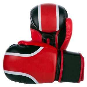 Red black boxing gloves