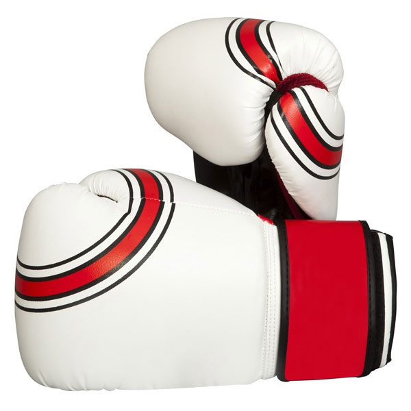 White-Leather-Boxing-Gloves