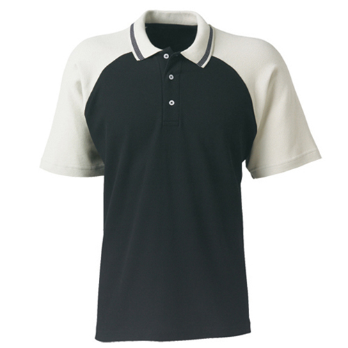 Black-white-short-sleeves-cotton-Polos