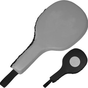 Black Grey leather punch paddles